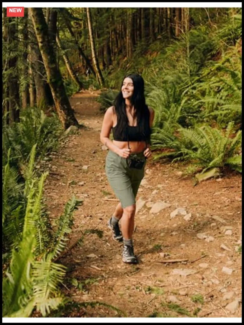 Women's Long Hiking Shorts Quick Dry Water Resistant UPF 50+ Zipper Pocket 13